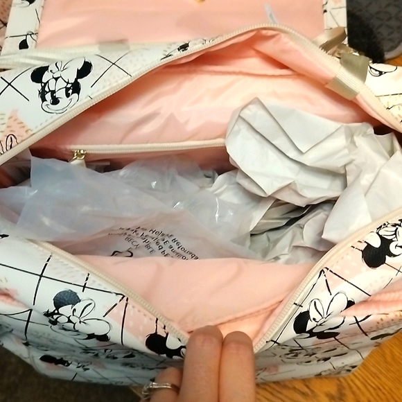 NWT Petunia pickle bottom shimmery Minnie mouse boxy backpack, Disney baby, cute - Picture 11 of 14